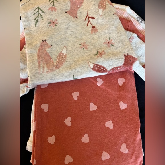 New Carter’s 7pc fall winter lot girl clothes 3 mo 3M romper fleece jacket NWT - Picture 6 of 8